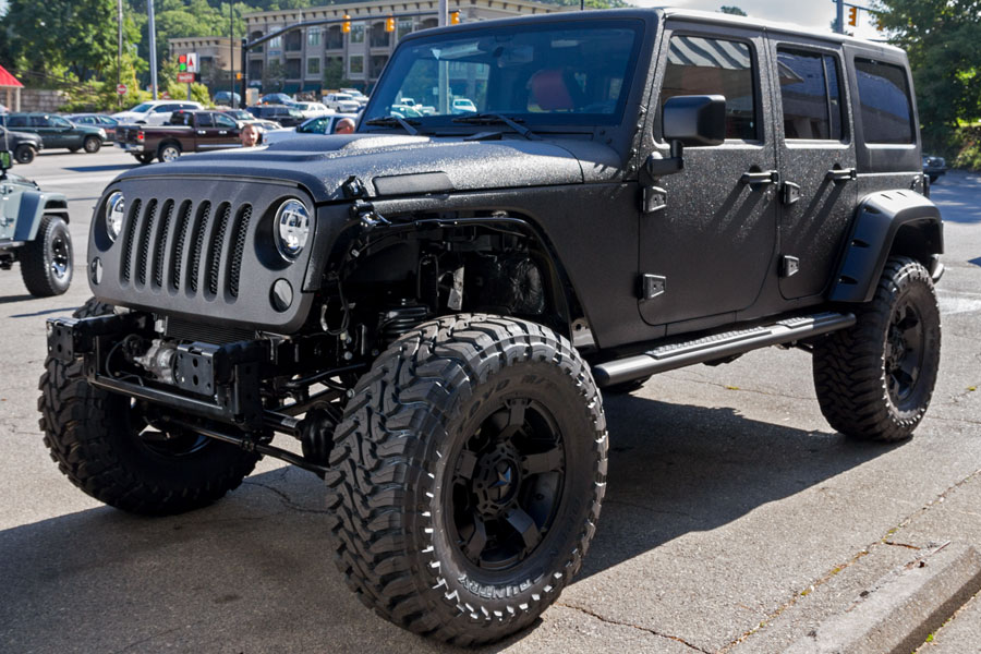 Fully Line-X'd Custom Jeep Wrangler Unlimited Rubicon in Black for Sale ...