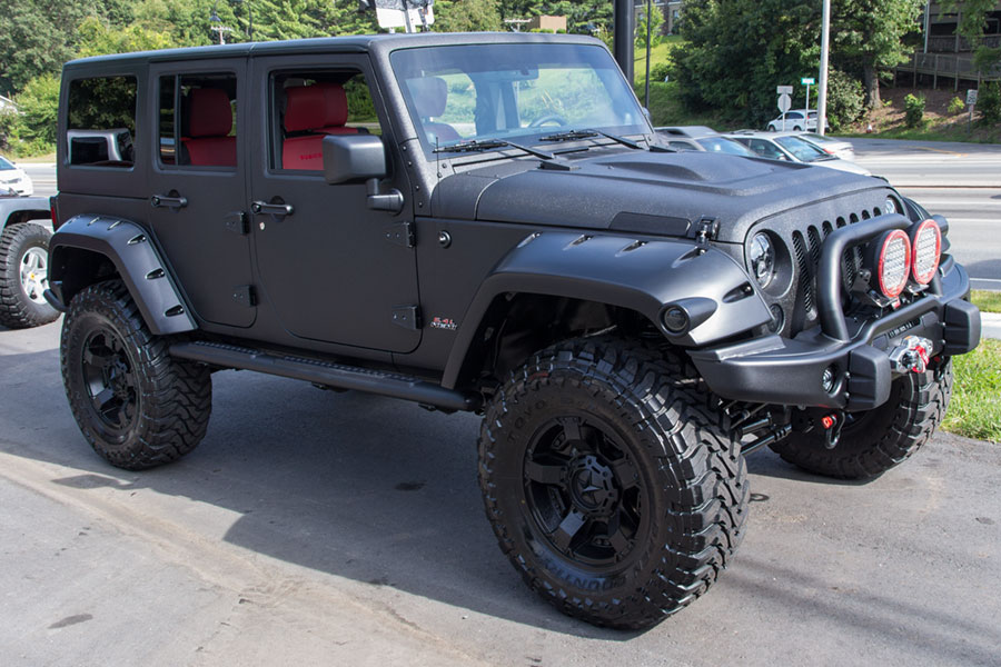 Fully Line-X'd Custom Jeep Wrangler Unlimited Rubicon in Black for Sale ...