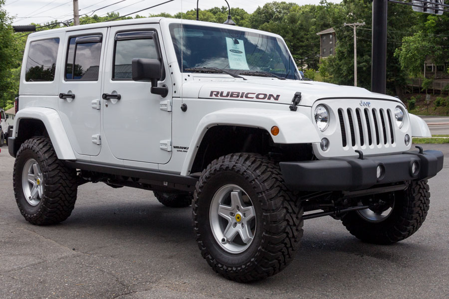 2014 White Jeep Rubicon Unlimited For Sale