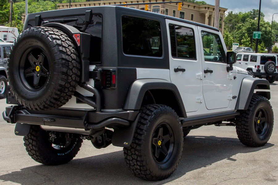 2014 Custom White Jeep Rubicon Unlimited