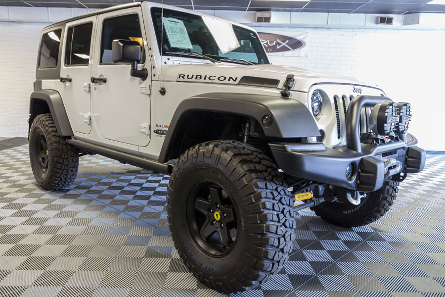 2014 Custom White Jeep Rubicon Unlimited